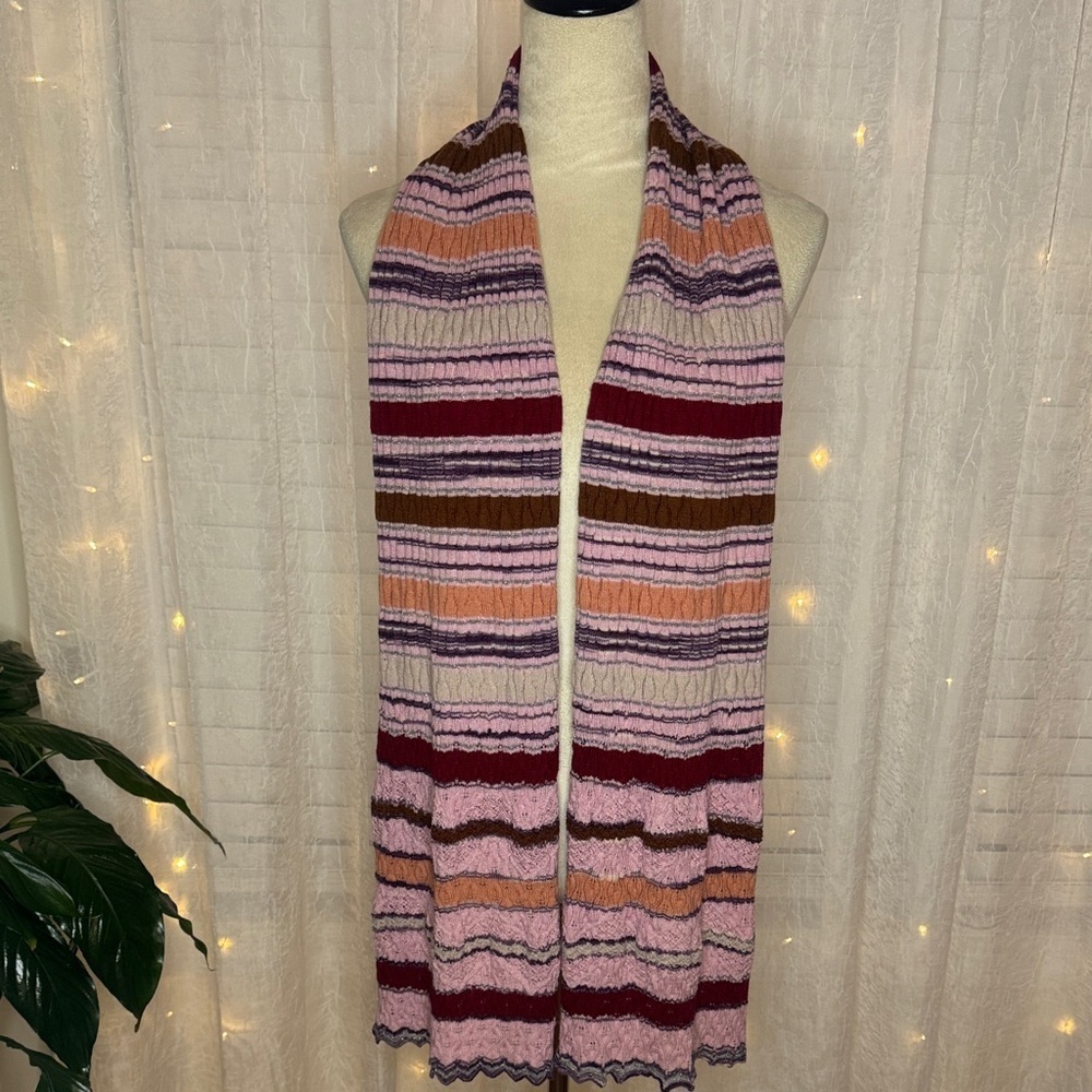 Missoni Multicolor Striped Knit Scarf